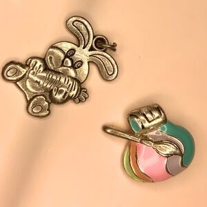 Two Adorable Easter-themed Charms